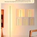 EDISHINE LED Corner Floor Lamp, Set of 2 Minimalist Dimmable Light with Remote, 57.5" Tall Standing Lamp for Living Room, Bedroom, Home Office, 7 Color Temperature 2700-6000K (Gold)