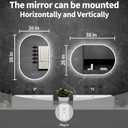Oval LED Bathroom Mirror, 26"x 38" Frameless LED Mirror with Front Light and Backlit, Anti-Fog, Dimmable Modern Wall Mounted Lighted Mirror, Pill-Shaped Smart Mirror Bathroom