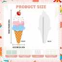 5.2 FT Large Ice Cream Cone Cardboard Cutout Stand up Ice Cream Photo Booth Props for Summer Birthday Party Baby Shower Decorations Sweet Theme Shop Photo Booth Props Backdrop