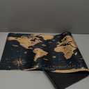 Desk Mat,Vintage World Map Extended Gaming Mouse Pad for Office Work & Game,Computer Keyboard Mouse Mat Desk Non-Slip Rubber Base Large Mousepad with Stitched Edges, 31.5x15.7inch