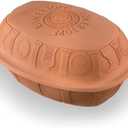 Romertopf Clay Roaster | 50 Years Anniversary Edition | Non-Stick Dutch Oven | Healthy Pot Cooking | Clay Baker | Versatile Cooking Vessel - 5.2 Quarts (5 Liters) for up to 8 people