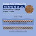 BOX USA Shipping Boxes 4"L x 4"W x 24"H, 25-Pack Tall Corrugated Boxes for Shipping, Packaging, Moving, Storage Box for Home or Business, Strong Wholesale Bulk Boxes