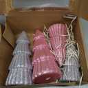 6Pcs Pink Christmas Decor, Tabletop Pink Christmas Tree for Christmas Decorations Xmas Centerpiece for Table Mantel Home Decor