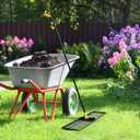 Colwelt Lawn Leveling Rake 31'', Hefty Lawn Leveler Rake for Grass Soil, Leveling Rake for Lawn with 72'' Ergonomic Curved End Grip Long Handle, Levelawn Tool Leveling Soil, Yard Lawn Leveling Tool