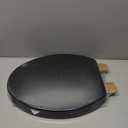 Black Elongated Toilet Seat Natural Wood Toilet Seat with Zinc Alloy Hinges, Easy to Install also Easy to Clean, Scratch Resistant Toilet Seat by Angol Shiold (Elongated, Black)