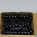 HOUSE DAY Foldable Travel Hangers 10 Pack w/10 Clips, Cruise Essentials 2025, Portable Hanger Collapsible Hangers Plastic, Travel Must Haves for Suitcase, Hotel, RV, Road Trip, Flying, Camping-Black