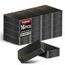 FINDMAG Ceramic Magnet, 16 Pack Ferrite Block Magnets, Industrial Magnets Heavy Duty with Adhesive Backing, Strong Rectangle Magnets for Crafts, Fridge, Whiteboard, Tools  1.86L  0.85W  0.39H