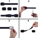 2 x Child Safety Cabinet Locks (6 Pack)  Adjustable Baby Proofing Strap Latches with Strong 3M Adhesive  No Drill Childproof Locks for Drawers, Cabinets, Fridge, Door, Closet, Black