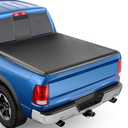 6FT Soft Quad fold Truck Bed Tonneau Cover for 2016-2026 Toyota Tacoma, Fit 6’/ 73.5-73.7" Fleetside/ Styleside Bed, Not fit Flareside/ Stepside(Excludes Trail Special Edition Storage Boxes)