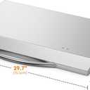 Stanbroil 28 Inch Griddle Hard Cover Hood with Handle for Blackstone 28 Inch Griddle and Other Similar Grills, Stainless Steel