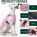 Kuoser Dog Cooling Vest for Dogs, Lightweight Cooling Shirt for Small Medium Large Dogs, Adjustable Pet Cooler Jacket with Reflective Stripe, UV Protection Pet Harness T-Shirt for Summer Outdoor