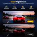 4 Channel Dash Cam 360° View Front Rear Inside & Left Right,4K+1080P*3 FHD Car Camera,5G WiFi & APP Control,8 IR Lamps Night Vision, G-Sensor, 24H Parking Mode, with a Free 64GB SD Card