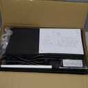 Narrow Side Table for Small Spaces, Skinny End Table with Charging Station, Sofa Beside Table with 2 Fabric Drawers and 1 Open Compartment, Slim Nightstand with USB Ports Outlet, Black UTBT004B