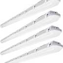 JTT 8FT LED Vapor Tight Light 120/100/80W Tunable, 18000lm LED Vapor Proof Lighting Fixture IP66, 5000K/4000K/3000K Outdoor Shop Light Waterproof for Parking Garage Car Wash Warehouse ETL Listed