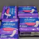 Always Discreet Adult Incontinence Pads for Women, Heavy Absorbency, Long Length, Postpartum Pads, 156 Count (4 Packs of 39)