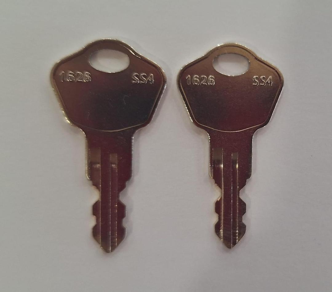 Generic 2 Replacement Keys Cut to Key Code 3M2 Sentry Safe Box All Models with These Code 3M2. (you have to have the number 3 before the letter M and the number 2 after the letter M)., Silver