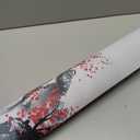 3XL Extended Gaming Mouse Pad -Watercolor Cherry Blossom 24x48 Inch Mouse Mats Desk Pad,Large Desk Mat,Extended Keyboard Mousepad with Non-Slip Base and Stitched Edge for Home Office (White Gray)