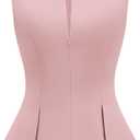 PRETTYGARDEN Women's 2026 Summer Vest Tops Business Casual Going Out Outfits Sleeveless Zip Up Dressy Tank Top Suit Waistcoat