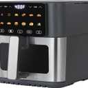 LIVWELL Smart Touch 8-Quart Air Fryer w/LED Touch Screen, SS & Glass Window