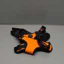 PHOEPET Reflective Dog Harness Large Breed Adjustable No Pull Vest with Handle 2 Metal Rings 3 Buckles , XL, Orange