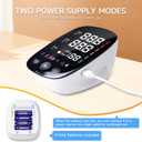 Upper Arm Blood Pressure Monitor for Home Use, Adjustable Large Cuff (Cuff 9" to 17") & LED Backlit Display, Voice Announcement Function, BP Machine Detects Irregular Heartbeat