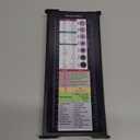 SC Printing World Nursing Clipboard with Nursing and Medical Edition Cheat Sheets 3 Layers Aluminum Foldable Nurse Clip Boards Notepad for Students,Nurses and Doctors (Black)