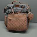 Astro alan Baby Diaper Bags with Changing Station, Waterproof Diaper Bag Backpack for Moms Dads with USB Charging Port, Baby Shower Gifts, Large Capacity diaper backpack, Grey Pink