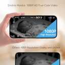 1080P High Definition Baby Monitor, Baby Monitor with Camera and Audio, Long Lasting Battery Monitor wtih Night Vision, 2-Way Talk, VOX, 5 Lullabies, 1200ft Long Range for Indoor Home Use