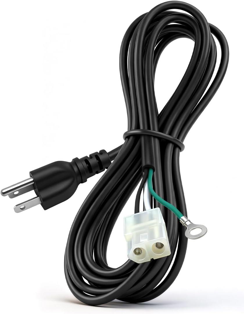 Power Cord Replacement for KIT0089/ELE203/70110/PG24-48/PGPC(NEX), Fit Pit Boss, Traeger, Nexgrill, Rec Tec, Camp Chef, Z-Grill, Coleman, Lonestar Chef, Cabelas, Big Horn, 6ft, 1 Pack