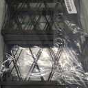 YIGII 6 Pack Cabinet Door Organizer, Wall Mounted Lid Organizer for Tupperware Kitchen RV Pantry Cabinet Storage and Organization, Heavy Duty Adhesive Wall Baskets Lid Holder Slim Stainless, Black