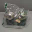 Deco 79 CosmoLiving by Cosmopolitan Marble Orb Bookends, Set of 2 4" W, 7" H, Silver