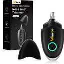 Winsea Ear and Nose Hair Trimmer for Men and Women  Travel Trimmer, High-Precision Nose Shaver, USB Rechargeable, Waterproof, Safe & Quiet Operation, Portable Ear Hair Remover Design (Black)