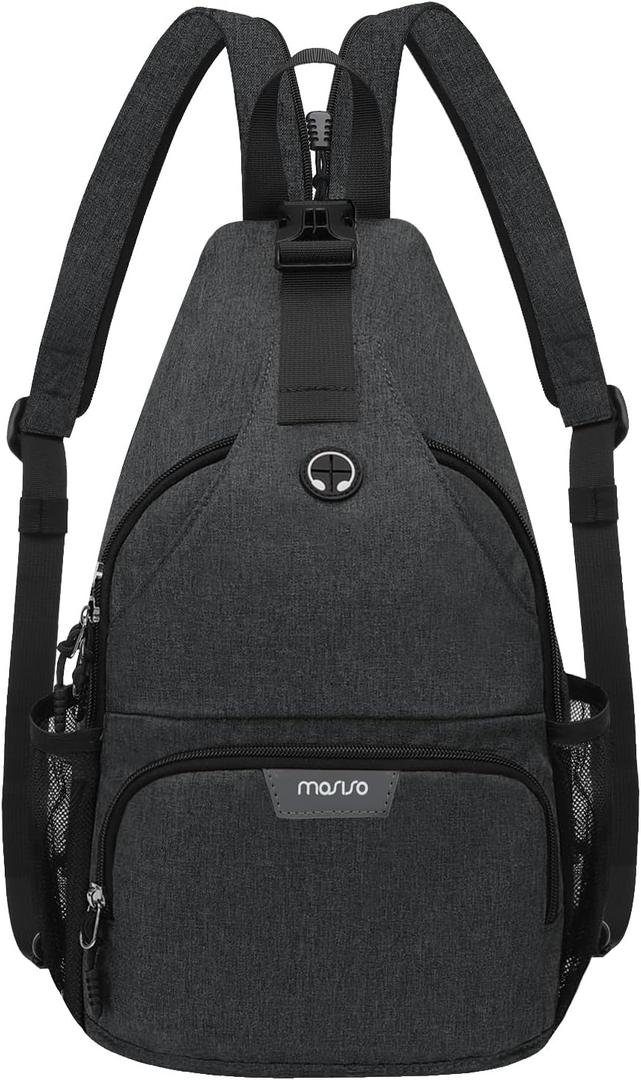 MOSISO Sling Backpack Travel Hiking Daypack, Crossbody Convertible Sling Bag with Front Pocket One Shoulder Chest Bag (Slate Gray) MOSISO Sling Backpack Travel Hiking Daypack, Crossbody Convertible Sling Bag with Front Pocket One Shoulder Chest Bag (Slate Gray)