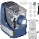 VEVOR Electric Pasta Maker, 150W Automatic Noodle Maker Machine with 8 Pasta Shapes, 4 Intelligent Modes, 500g Flour Capacity Pasta Maker Machine with Measuring Cups, Cleaning Brush for Home Kitchen (Standard)