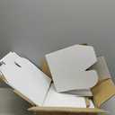 9x6x4 Inches Shipping Boxes Set of 15,White Corrugated Cardboard Box Literature Mailer for Small Business, Literature Mailer Box Packaging Supplies