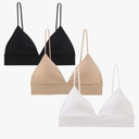 INIBUD Bralette for Women Triangle Cups Removable Padded Wire Free Pull On Closure
50+ bought in past month M