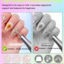 Nail Drill 45000RPM, Rechargeable Nail Drill Cordless, Professional Electric Battery Operated Nail File for Thick Toenails with11 Bits Kit for Manicure Remove Gel Polish