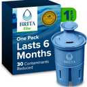 Brita Elite Water Filter Replacement for Pitchers and Dispensers, BPA-Free, Reduces 99% of Lead, Lasts Six Months or 120 Gallons, Includes 1 Pitcher Replacement Filter