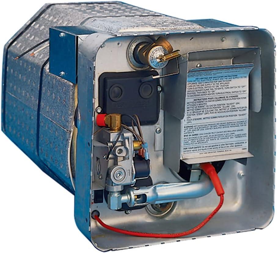 Suburban Advantage RV Tank Water Heater SW6DEL - 6 gallon Porcelain Lined Steel Tank with Direct Spark Ignition (DSI), Incoloy Electric Element, and 12VDC relay (5240A)