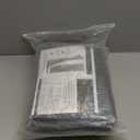 LazBlinds Thermal Insulated Door Curtain Fit Door Size 38" x 82", Magnetic Hands-Free Self Seal Door Cover, Weatherproof Oxford & Cotton Fiber Fill Blanket for Winter to Keep Warm, Grey