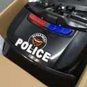 PeakPursuit 12V 4.5Ah Kids Electric Police Car Ride on with Remote Control, Medium