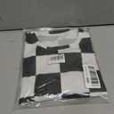 Men's Cotton T-Shirt -Black White Race Checkered Flag Pattern, Casual Graphic Crew Neck Short Sleeve Tees Tops (XL)