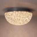 DAKASON LED Ceiling Light Fixture Flush Mount, Crystal Chandelier Modern Ceiling Light for Kitchen, Hallway, Living Room, Foyer, Closet, 12In 15W 1640LM, 3/4/5000K CCT Selectable, Dimmable