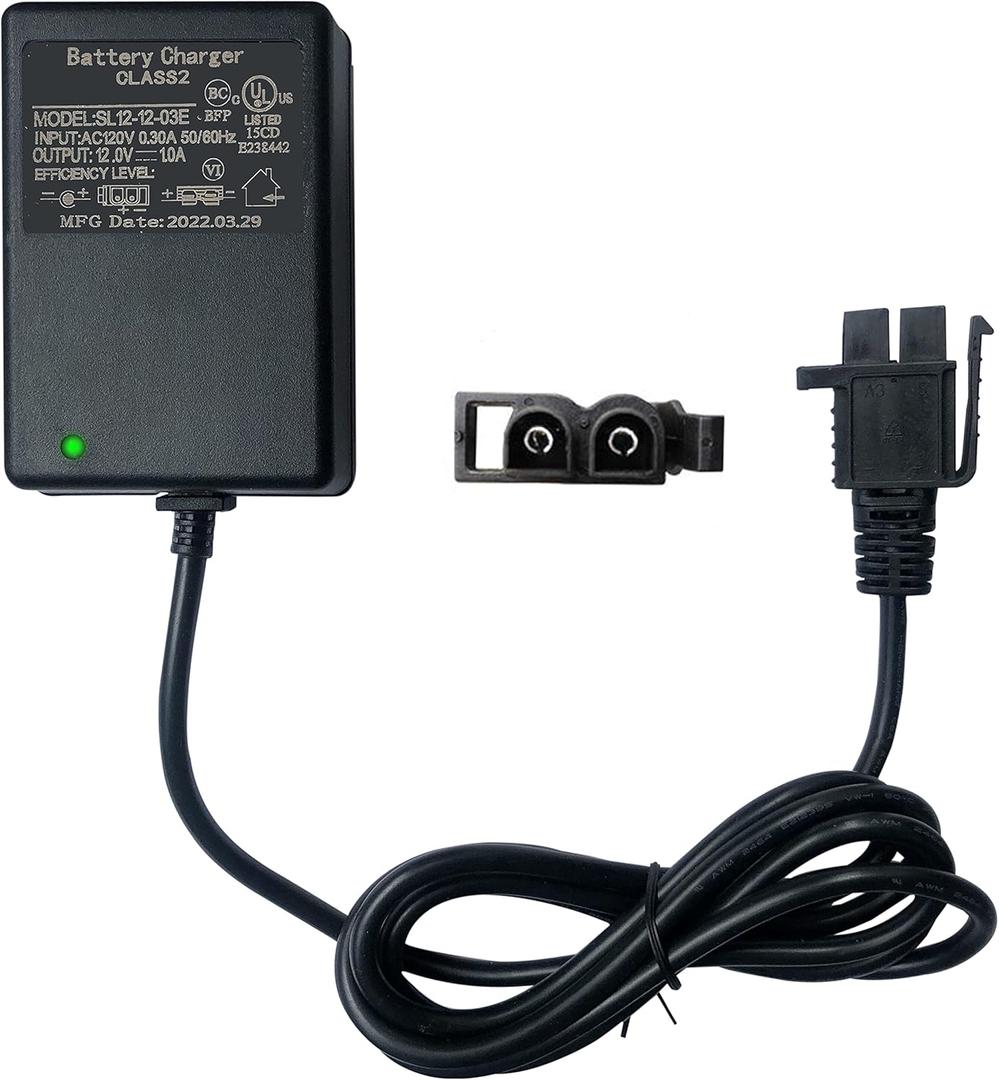 FLHFULIHUA12 Volt Charger for Kids Ride On Car Toys12v Battery Charger for Yamaha Raptor 700R Toyota FJ Cruiser Dumar MegaTredz Motion Trendz Power Supply Adapter for Children Electric Wheels Cars