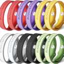 Mosquito Repellent Bracelets,12 Pack Silicone Mosquito Repellent Bands with DEET Free, Natural & Waterproof Bug Wristbands for Kids and Adults, Outdoor Traveling Protection