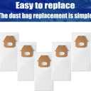 Replacement Dust Bags for Hoover Platinum Upright Vacuum UH30010COM UH30010CCA UH30010 Include 10 Pack AH10000 Type Q HEPA Vacuum Bags,Compatible 902419001