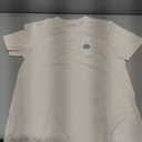 Lacoste Women's Crew Neck Short Sleeve Regular Fit Branding T-Shirt (Beige), Size 36