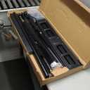 PERLESMITH Rolling TV Stand on Wheels for 32-83 Inch Screens up to 110lbs, Mobile TV Cart Height Adjustable Portable Outdoor TV Stand Tilt Rolling TV Cart with Shelf Max VESA 600x400mm PSTVMC03