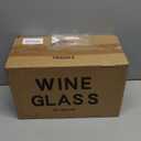 C CREST Wine Glasses Set of 8, 12oz, Lead-free, Clear, Durable Glassware