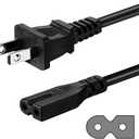 10FT 2 Prong AC Power Cord Compatible with Vizio Sound Bar System, Vizio E-M Series LED Smart TV